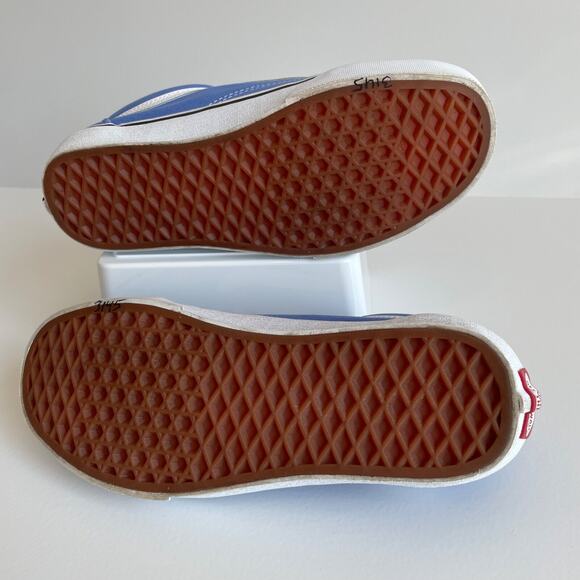 Vans Old Skool Sneakers Womens Size 7.5 Blue Suede Canvas Casual Streetwear Y2k - Picture 7 of 9